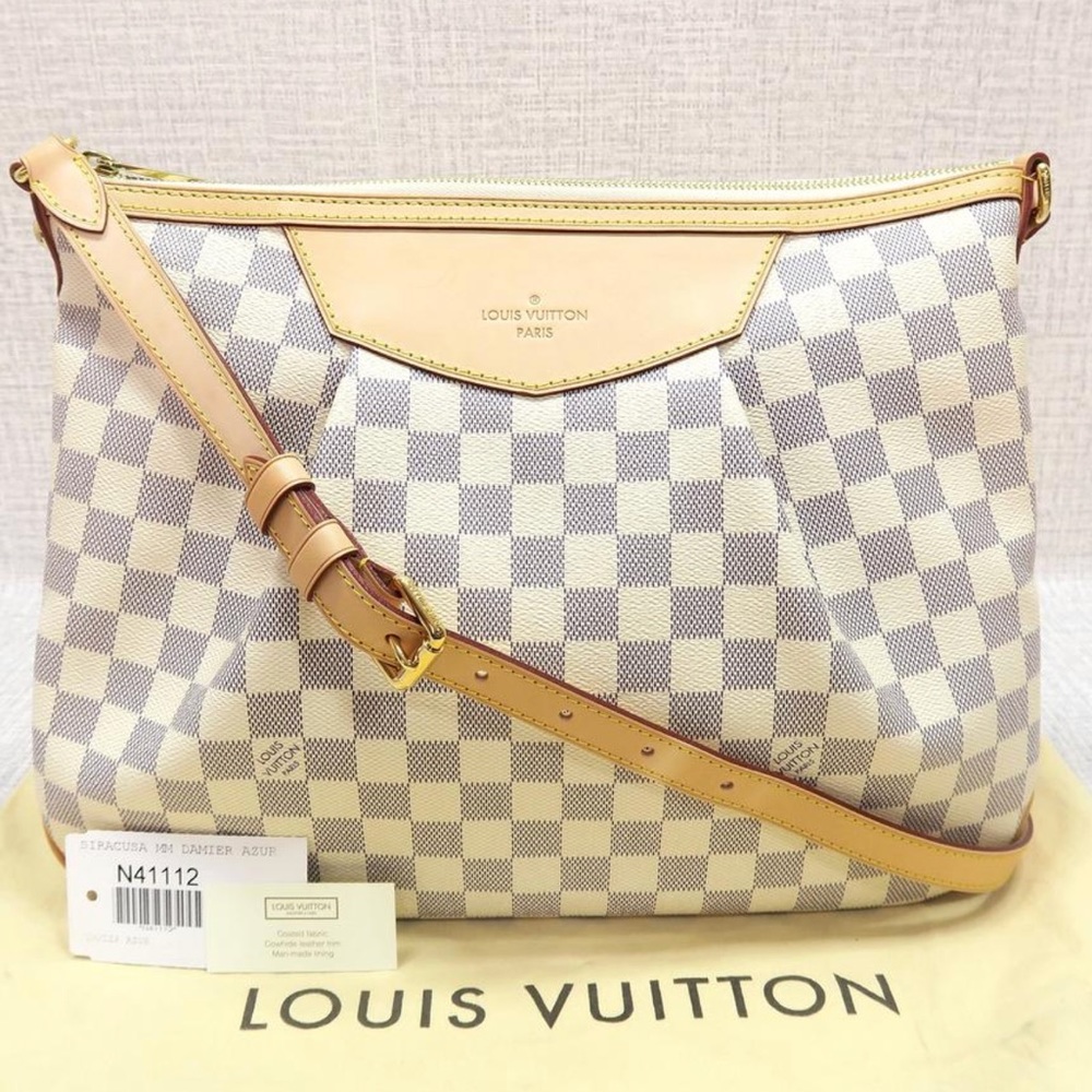 100% Authentic Damier Azur Siracusa MM